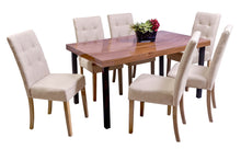 Cargar imagen en el visor de la galería, Comedor Angy 6 Sillas En Madera Y Cubierta De Formica
